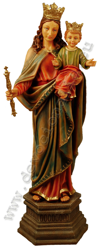 Knigin Maria mit Kind Herz Statue 130 cm