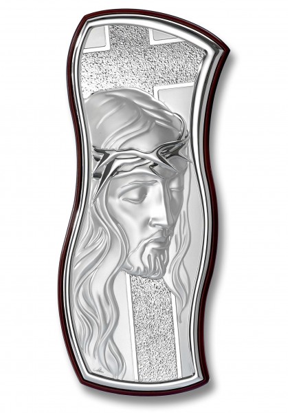 Silbern Plakette 17x40cm - Christus