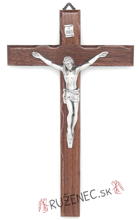 Kreuz aus Walnuholz 25cm