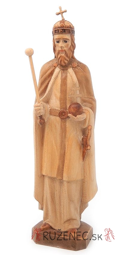 Holzschnitzereien - Heiliger Stephanus Knig - 22cm