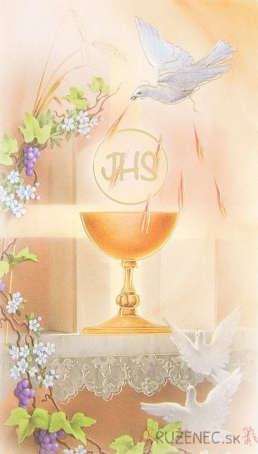 Eucharistie - Gebetskarte - 6.5x10.5cm