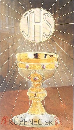 Eucharistie - Gebetskarte - 6.5x10.5cm