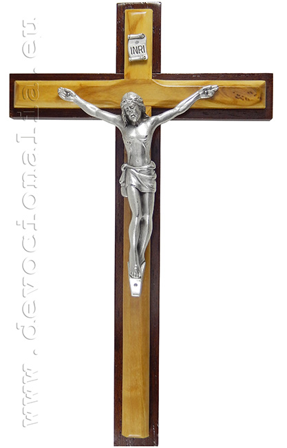 Kreuz aus Olivenholz 25cm