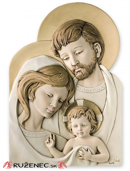 Heilige Familie - Harz Reliefbild 26x39cm