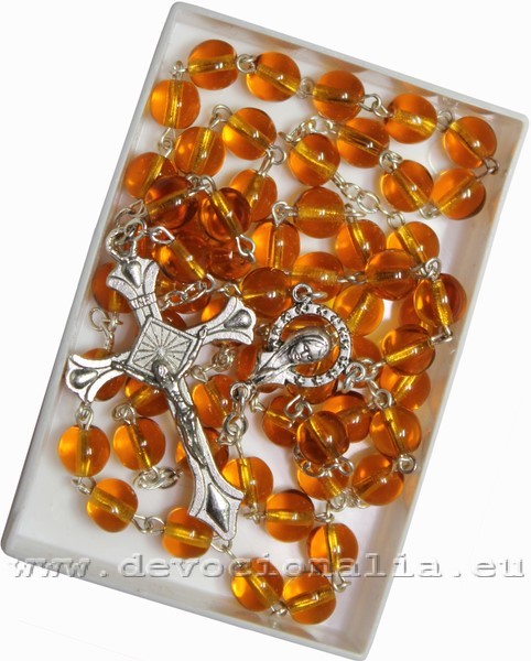 Rosenkranz - hellbraunen Perlen 6 mm