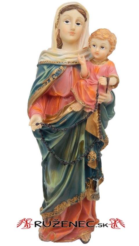 Knigin des Rosenkranzes Heiligenfigur Statue 30 cm