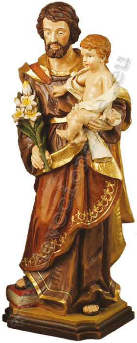 Heiliger Joseph mit Kind Statue  60 cm