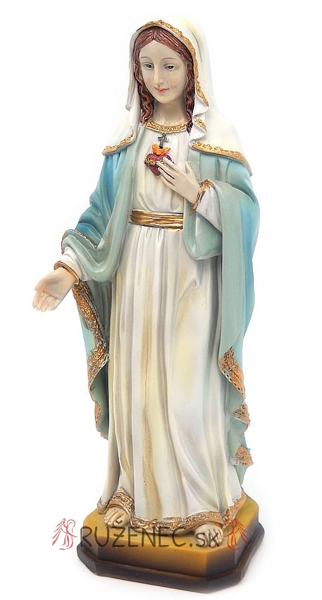 Unbefleckten Herz Maria Heiligenfigur Statue 20cm