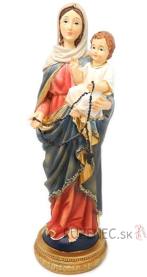 Knigin des Rosenkranzes Heiligenfigur Statue 31 cm