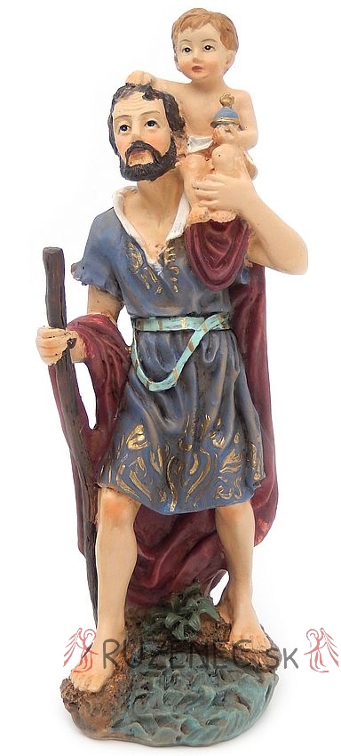 Heiliger Christophorus - Heiligenfigur statue 20 cm