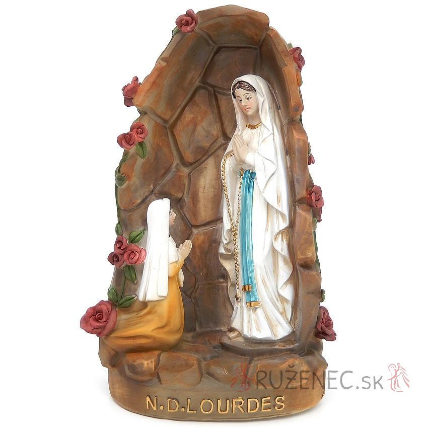 Grotte von Lourdes Heiligenfigur Statue 21cm