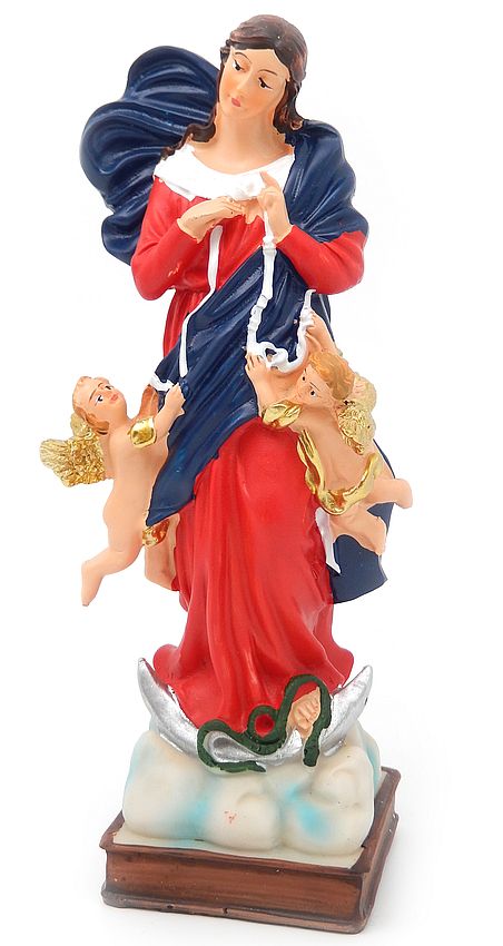Maria der Knotenlserin Heiligenfigur Statue - 19 cm