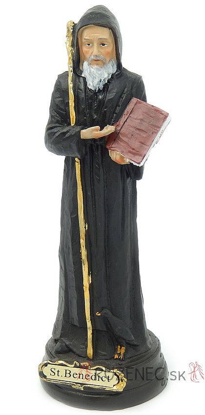 Heiliger Benedictus Heiligenfigur Statue  20 cm