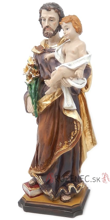 Heiliger Joseph mit Kind Heiligenfigur Statue 30 cm