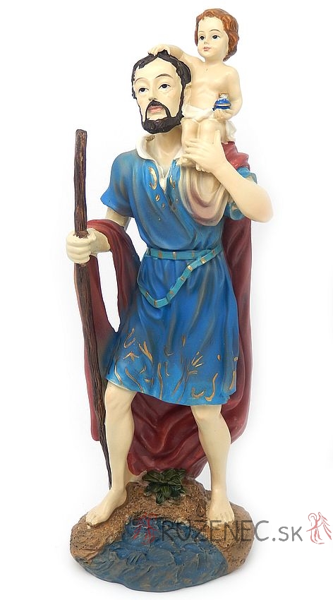 Heiliger Christophorus Heiligenfigur statue 30 cm