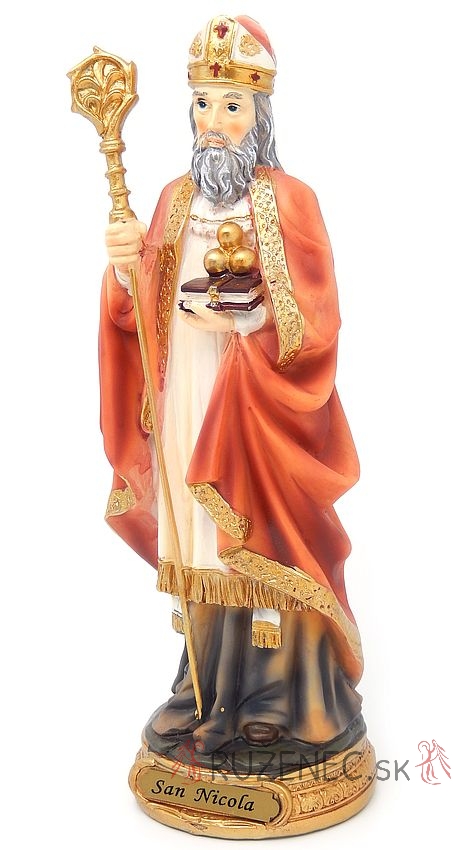 Heilige Nikolaus Heiligenfigur Statue - 20 cm