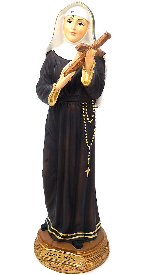 Heilige Rita Heiligenfigur Statue 32 cm