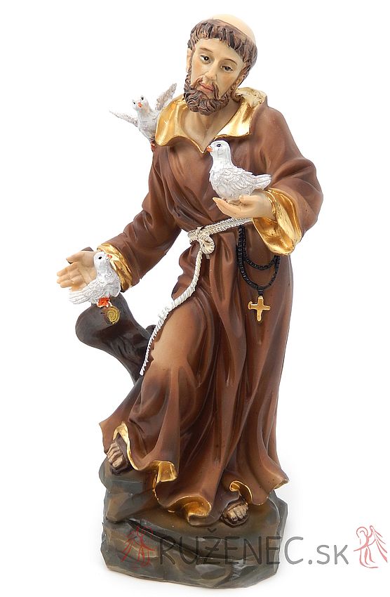 Heiliger Franziskus Heiligenfigur Statue 20 cm