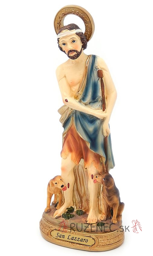 Heiliger Lazarus Heiligenfigur Statue 20 cm