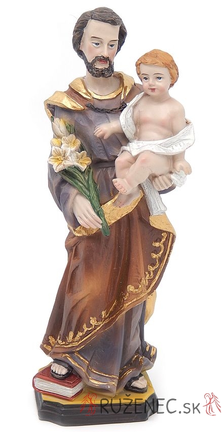 Heiliger Joseph mit Kind Heiligenfigur Statue 20 cm