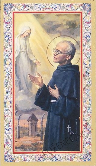 Hl. Maximilian Kolbe - Gebetskarten - 6.5x10.5cm