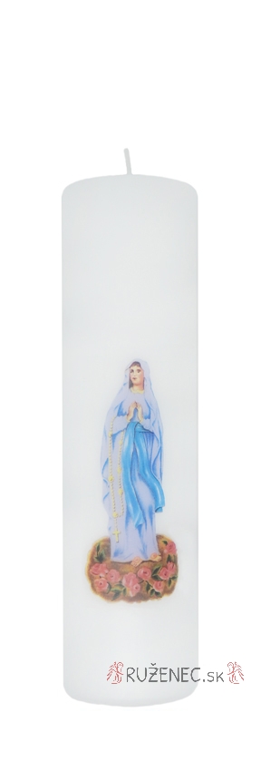 Massekerze dekoriert - 0,5kg - Jungfrau Maria