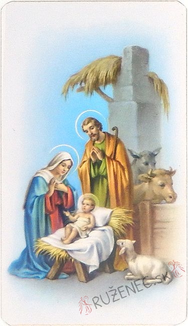 Weihnachtskarte - Heiligenbild- 6.5x10.5cm