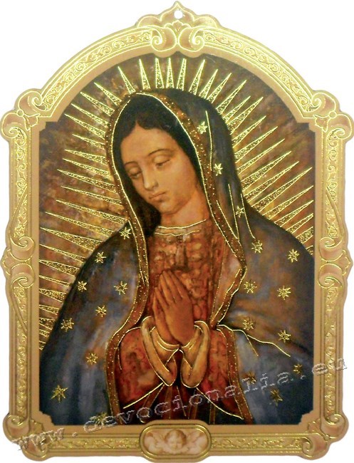 Plaquette 17x23cm - Our Lady of Guadalupe