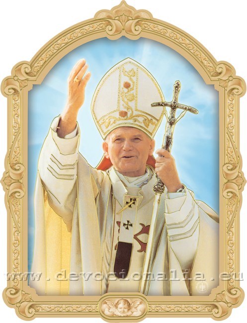 Plaquette 17x23cm - John Paul II.