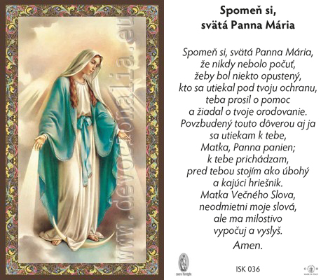 Miracolosa - prayer cards - package