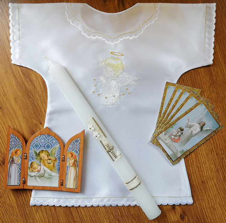 Baptism package - white embroidery