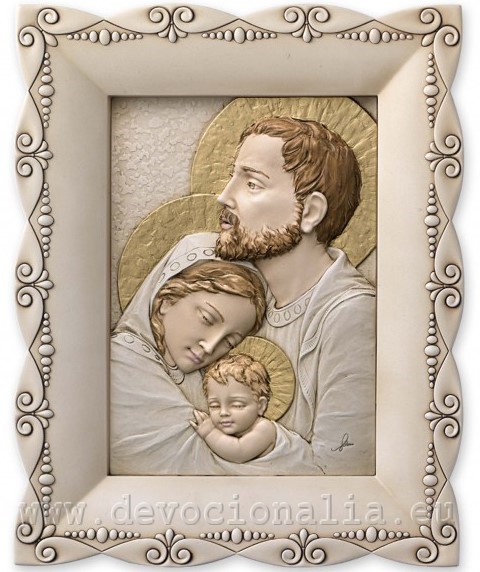 Holy Family - resin relief image 28x34cm