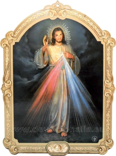 Plaquette 17x23cm - Divine Mercy Jesus