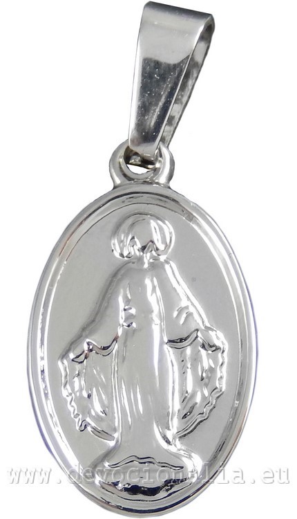 Pendant - Miraculous medal - stainless steel