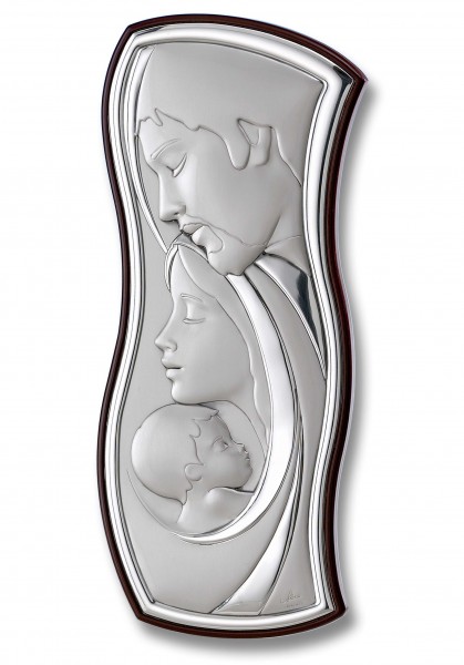 Silvering plaquette 17x40cm - Holy Family