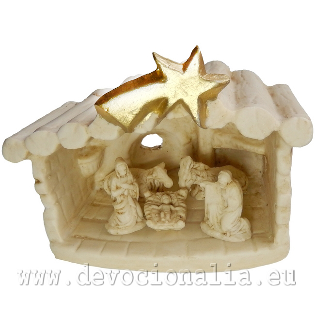 Nativity Scene - 9x7x9cm cm - cave