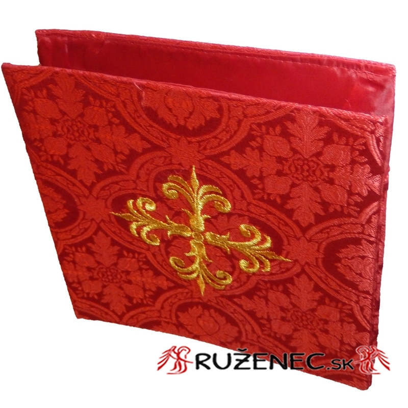 Embroidered Bursa - 20x20cm - red