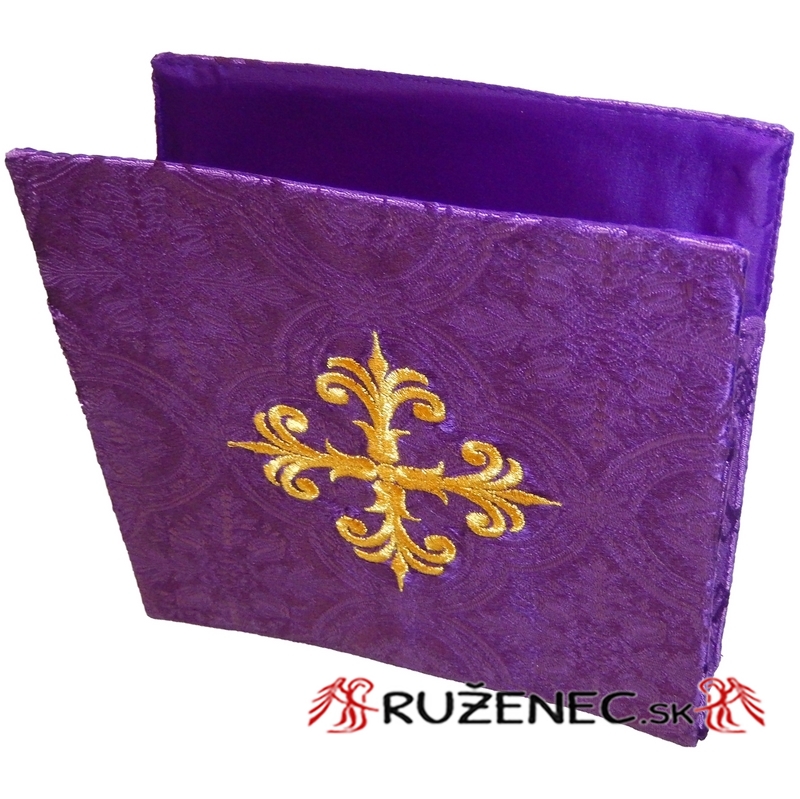 Embroidered Bursa - 20x20cm - violet