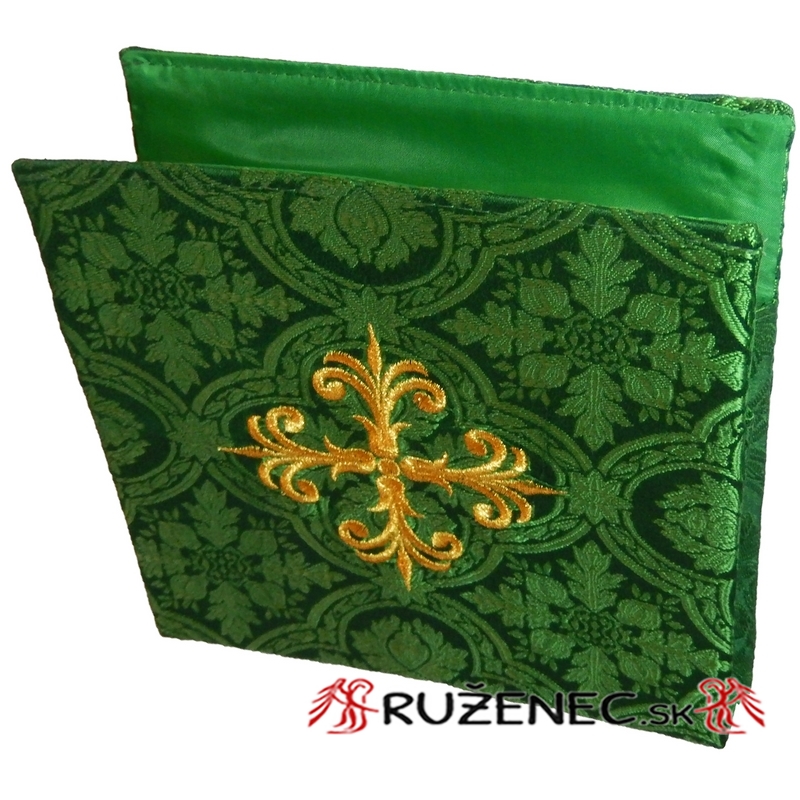 Embroidered Bursa - 20x20cm - green