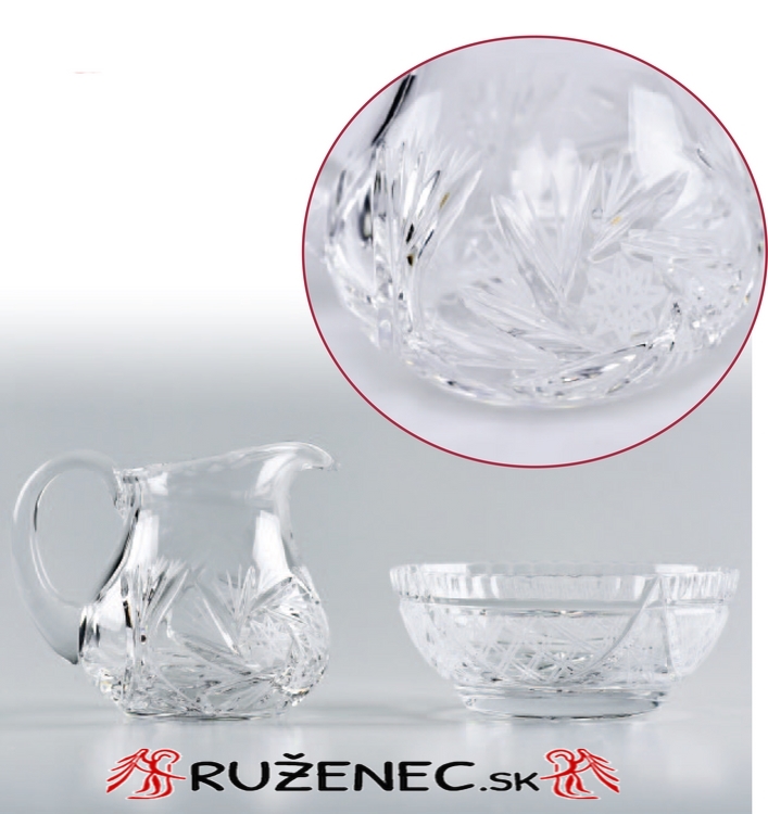 Pitcher and bowl crystal