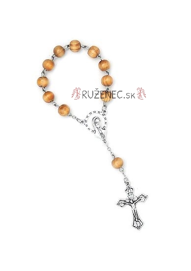 Ten beads rosary - wood