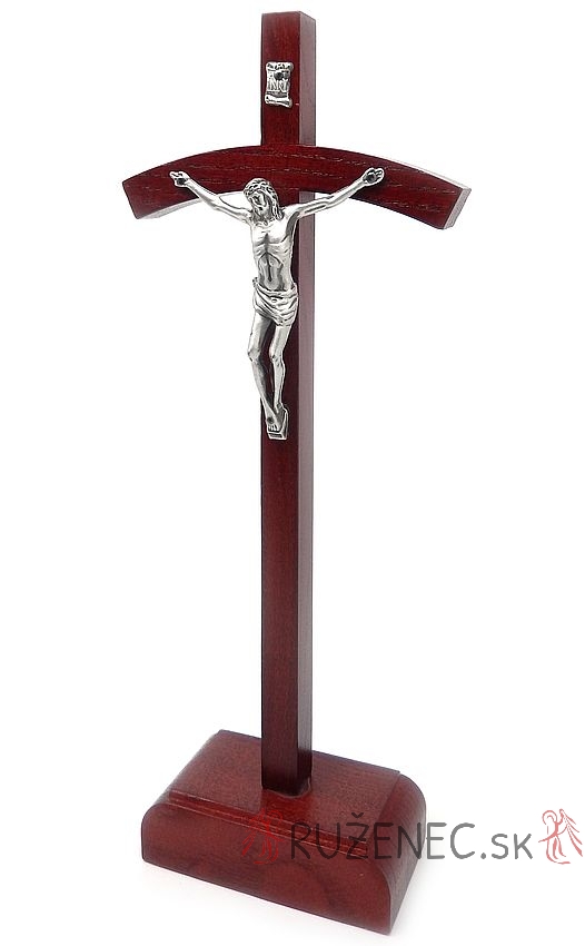 Wooden cross with base 25cm