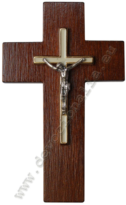 Wood cross 10 cm