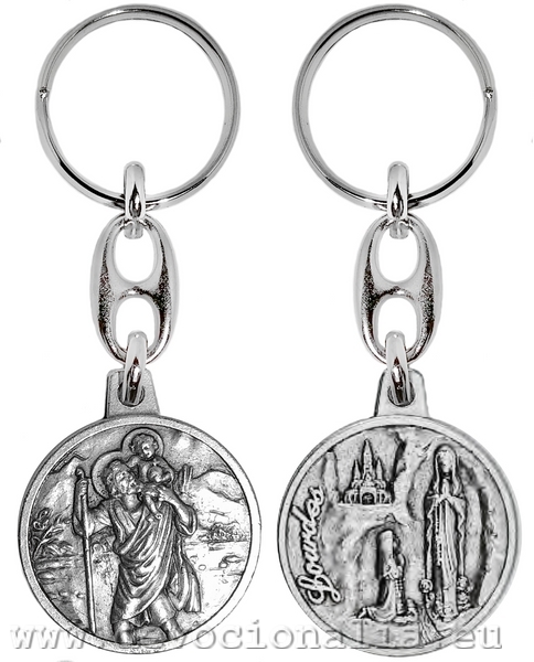 Key Chains - St. Christopher - Lourdes