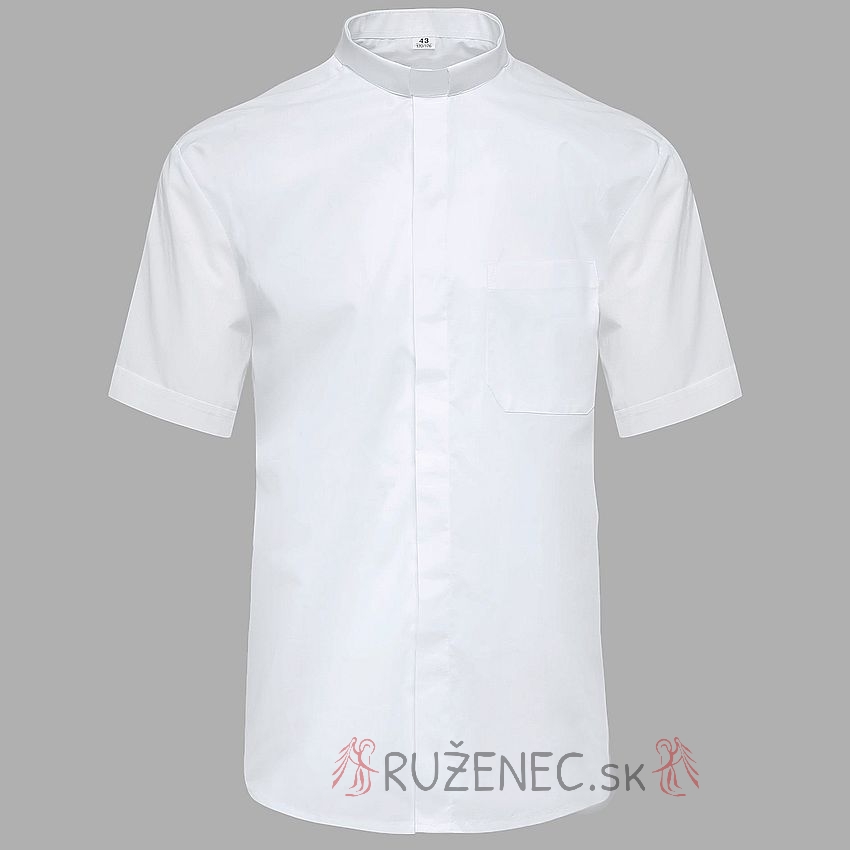 White Clergy shirt - short sleeve