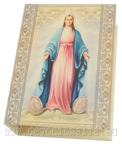 Plastic Rosary box 6x8x2.5cm - Miracolosa