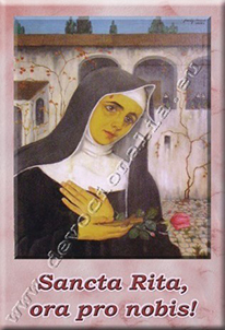 Magnet with prayer - St. Rita