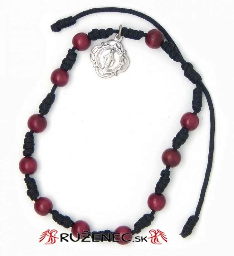Wood Rosary Bracelet - B+C