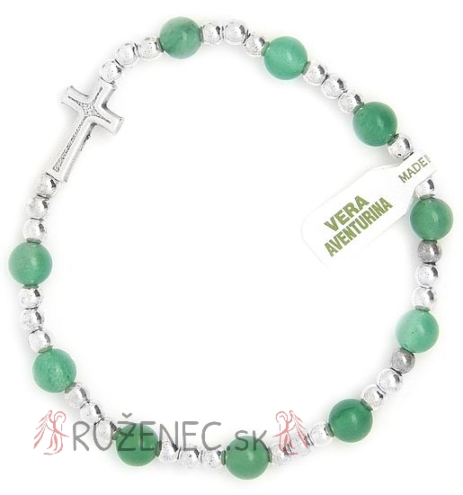 Aventurin Rosary Bracelet on elastic