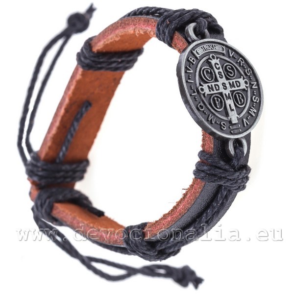 Christian Leather Bracelet - Benedict